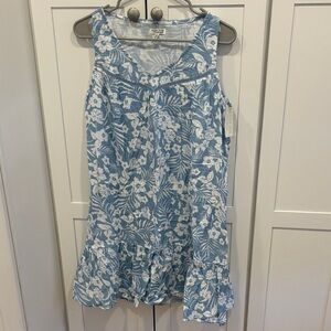PJ Salvage Blue and White Floral Dress